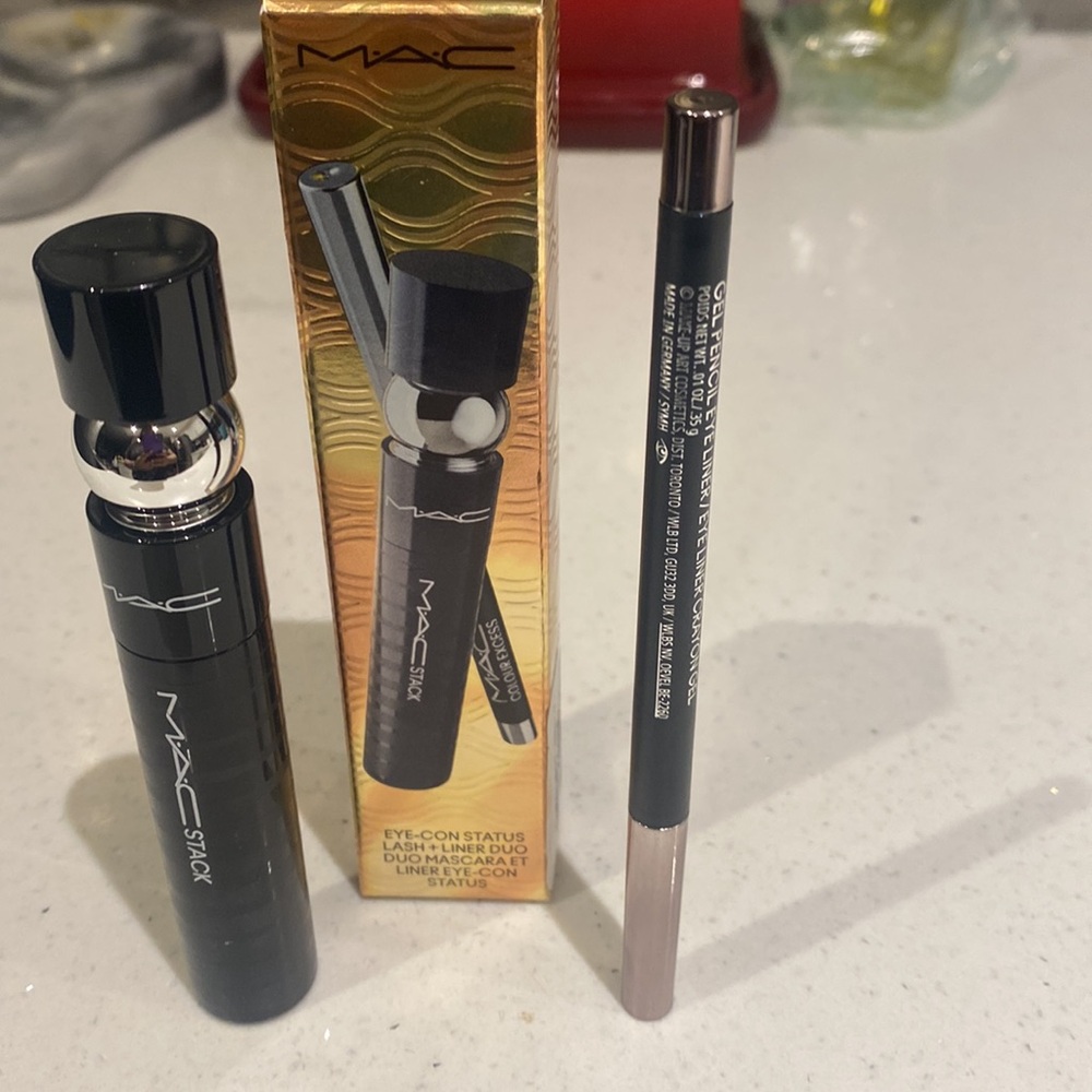Full size MAC Stack Mascara and Eyeliner Duo